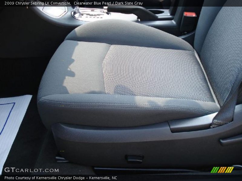 Clearwater Blue Pearl / Dark Slate Gray 2009 Chrysler Sebring LX Convertible