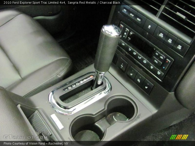 Sangria Red Metallic / Charcoal Black 2010 Ford Explorer Sport Trac Limited 4x4