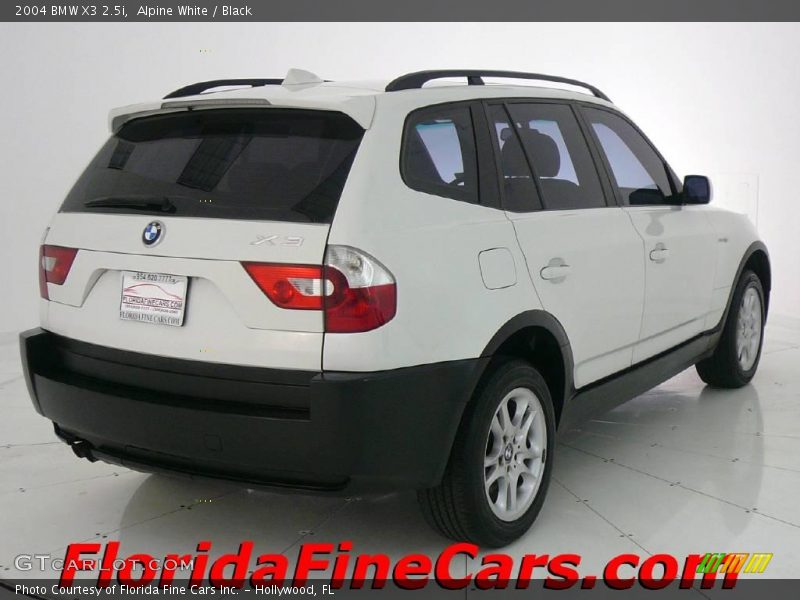 Alpine White / Black 2004 BMW X3 2.5i