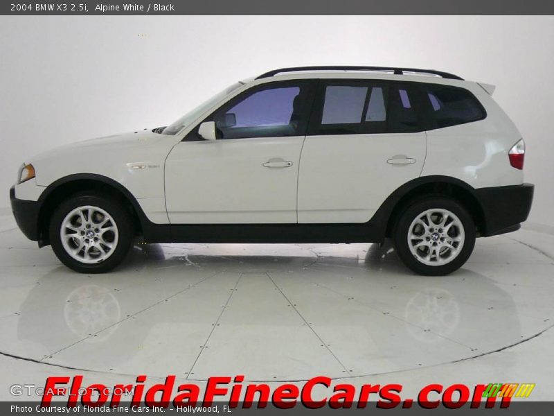 Alpine White / Black 2004 BMW X3 2.5i
