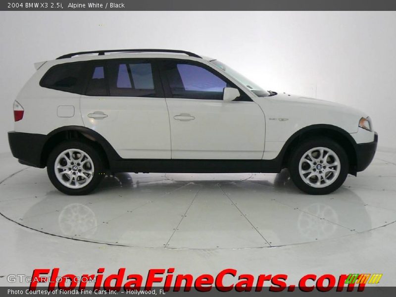 Alpine White / Black 2004 BMW X3 2.5i