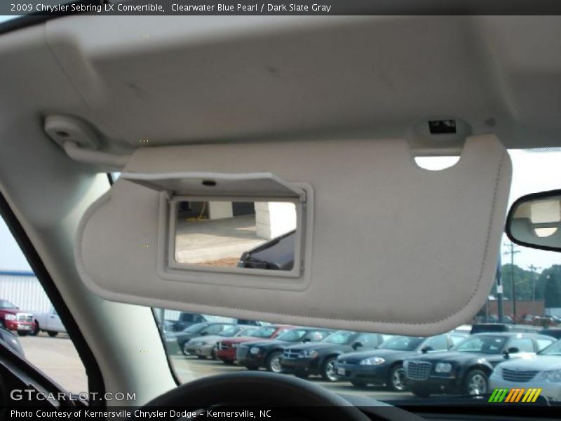 Clearwater Blue Pearl / Dark Slate Gray 2009 Chrysler Sebring LX Convertible