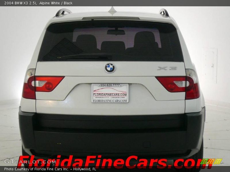 Alpine White / Black 2004 BMW X3 2.5i