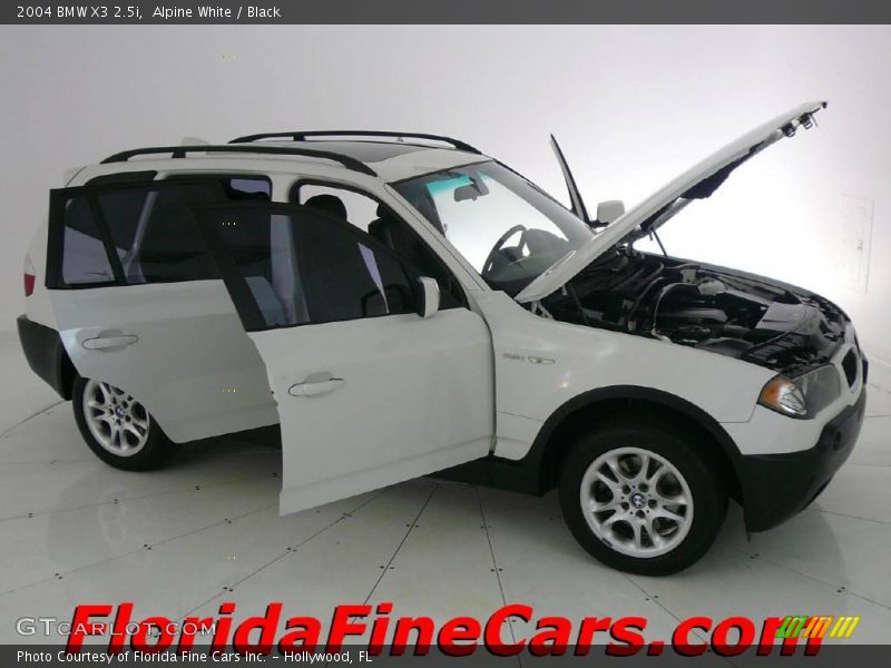Alpine White / Black 2004 BMW X3 2.5i