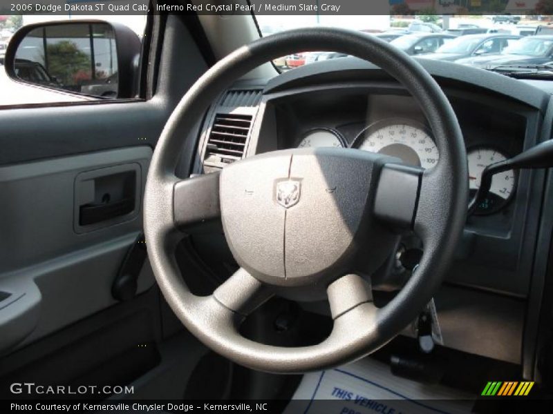 Inferno Red Crystal Pearl / Medium Slate Gray 2006 Dodge Dakota ST Quad Cab