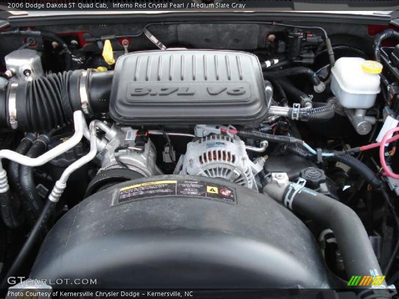 Inferno Red Crystal Pearl / Medium Slate Gray 2006 Dodge Dakota ST Quad Cab