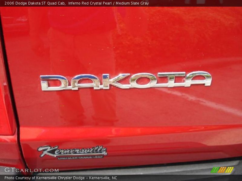 Inferno Red Crystal Pearl / Medium Slate Gray 2006 Dodge Dakota ST Quad Cab