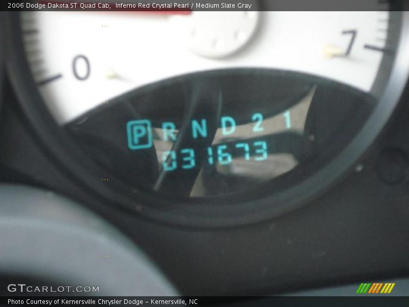 Inferno Red Crystal Pearl / Medium Slate Gray 2006 Dodge Dakota ST Quad Cab