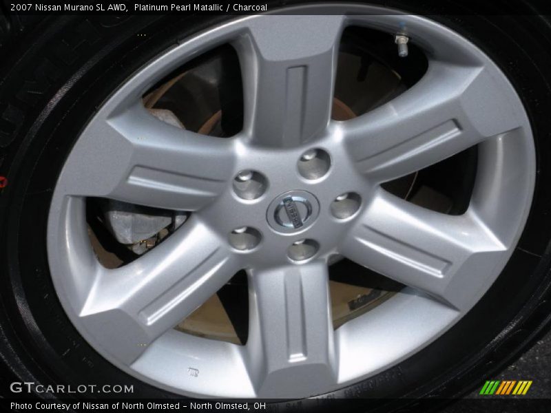 Platinum Pearl Matallic / Charcoal 2007 Nissan Murano SL AWD