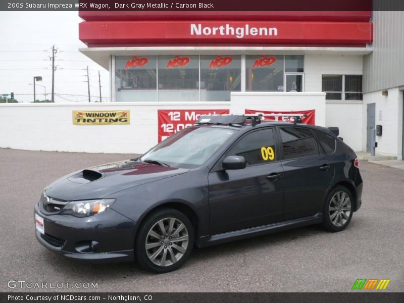 Dark Gray Metallic / Carbon Black 2009 Subaru Impreza WRX Wagon