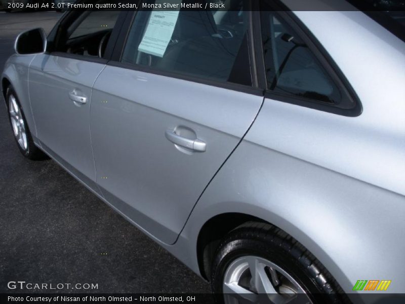 Monza Silver Metallic / Black 2009 Audi A4 2.0T Premium quattro Sedan