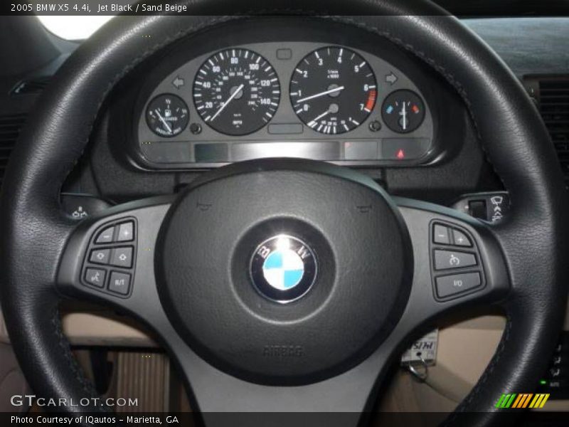 Jet Black / Sand Beige 2005 BMW X5 4.4i