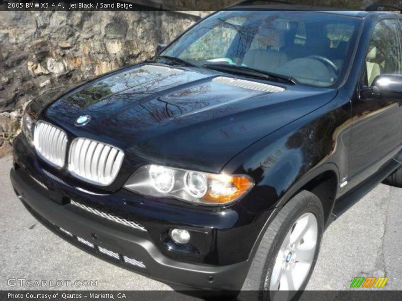 Jet Black / Sand Beige 2005 BMW X5 4.4i