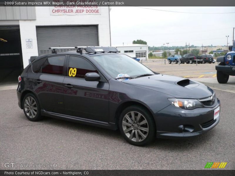 Dark Gray Metallic / Carbon Black 2009 Subaru Impreza WRX Wagon