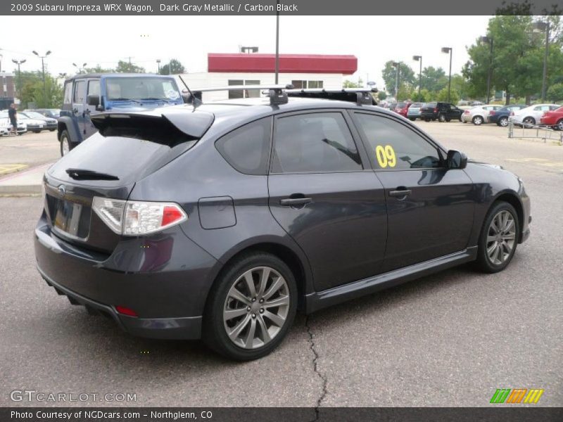 Dark Gray Metallic / Carbon Black 2009 Subaru Impreza WRX Wagon