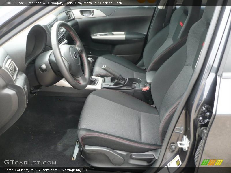 Dark Gray Metallic / Carbon Black 2009 Subaru Impreza WRX Wagon