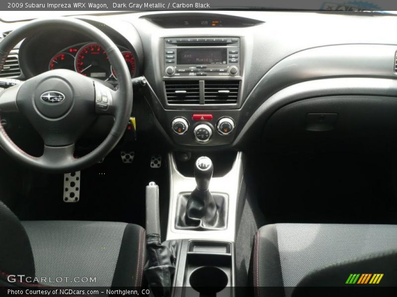 Dark Gray Metallic / Carbon Black 2009 Subaru Impreza WRX Wagon