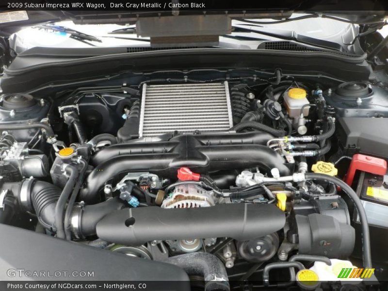 Dark Gray Metallic / Carbon Black 2009 Subaru Impreza WRX Wagon