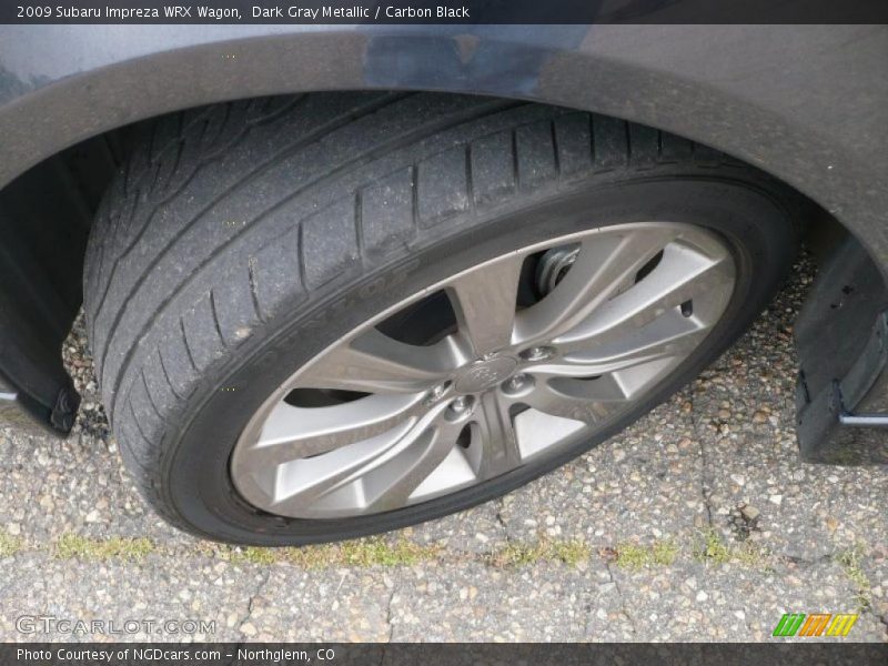 Dark Gray Metallic / Carbon Black 2009 Subaru Impreza WRX Wagon