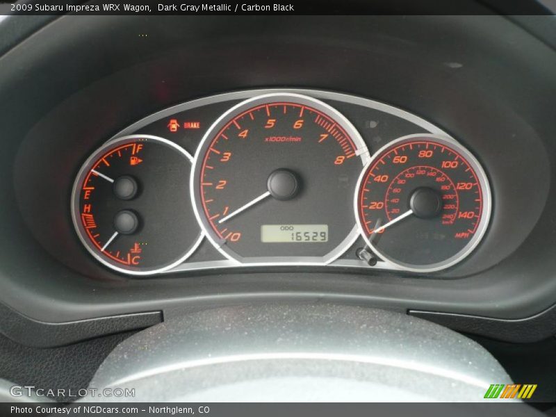 Dark Gray Metallic / Carbon Black 2009 Subaru Impreza WRX Wagon