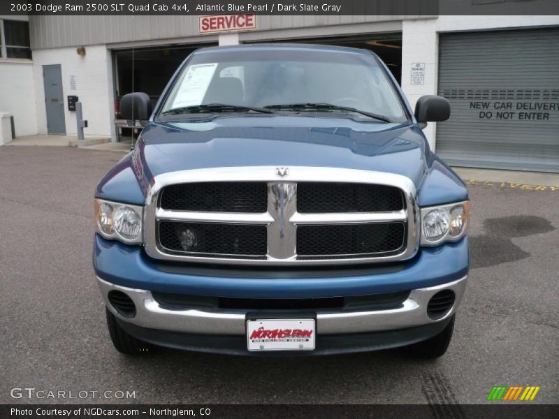 Atlantic Blue Pearl / Dark Slate Gray 2003 Dodge Ram 2500 SLT Quad Cab 4x4