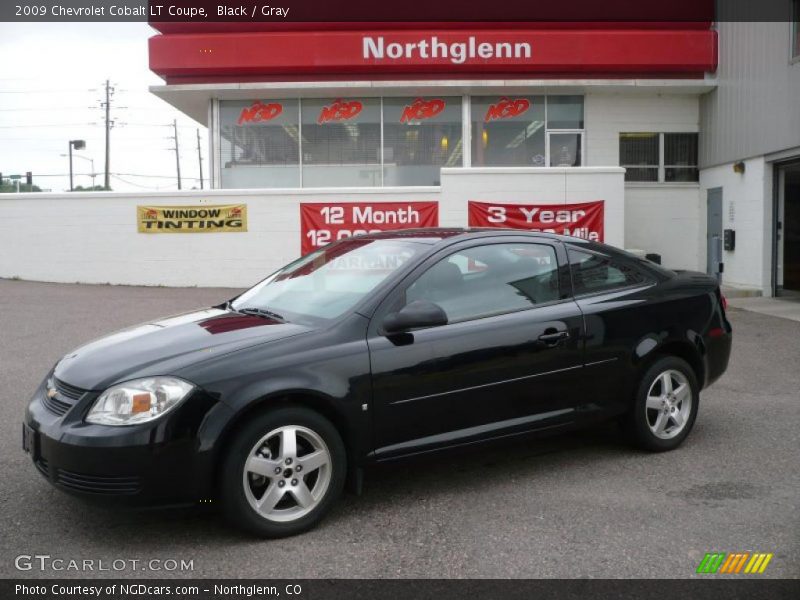 Black / Gray 2009 Chevrolet Cobalt LT Coupe