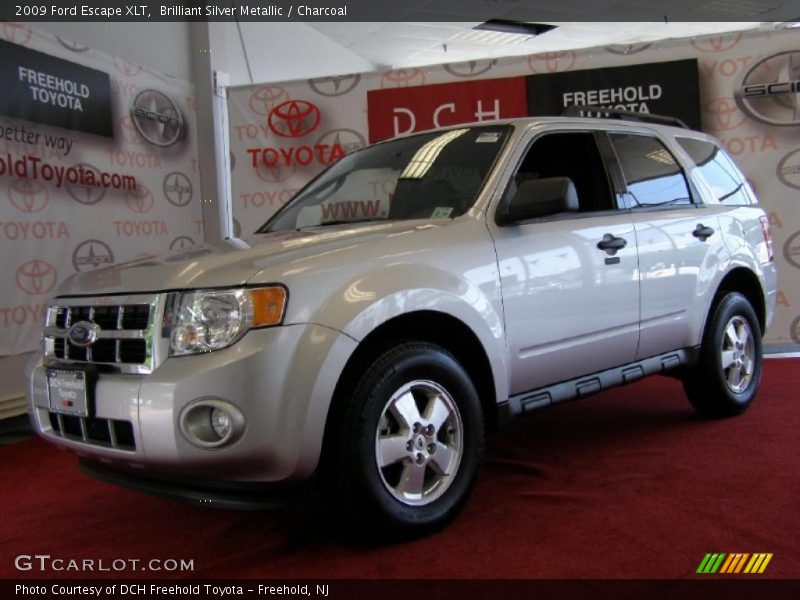 Brilliant Silver Metallic / Charcoal 2009 Ford Escape XLT