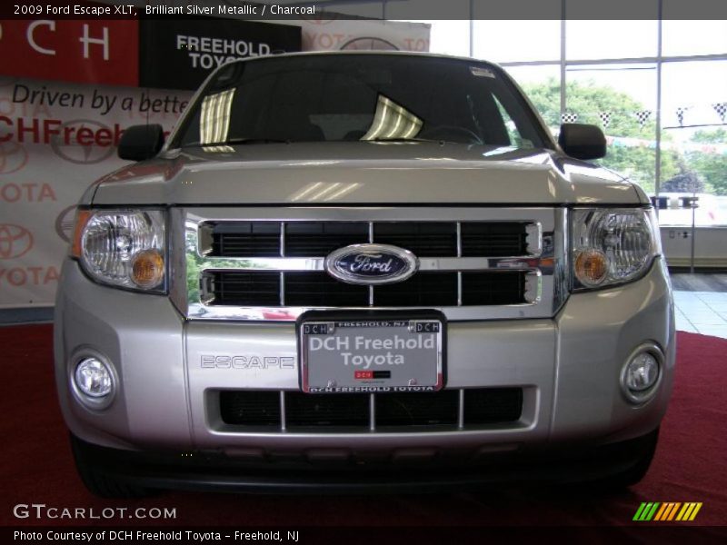 Brilliant Silver Metallic / Charcoal 2009 Ford Escape XLT