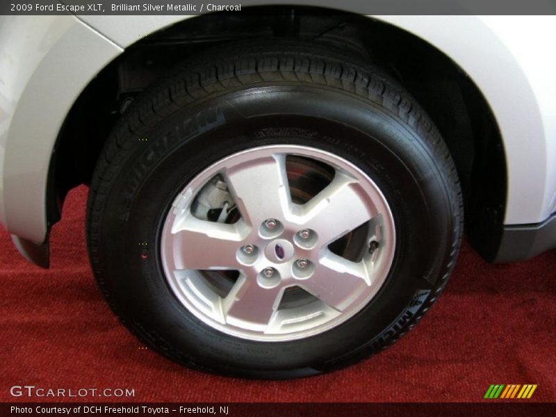 Brilliant Silver Metallic / Charcoal 2009 Ford Escape XLT