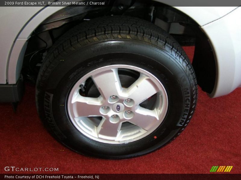 Brilliant Silver Metallic / Charcoal 2009 Ford Escape XLT
