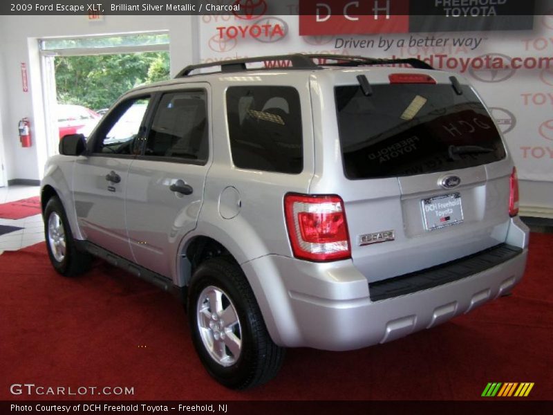 Brilliant Silver Metallic / Charcoal 2009 Ford Escape XLT