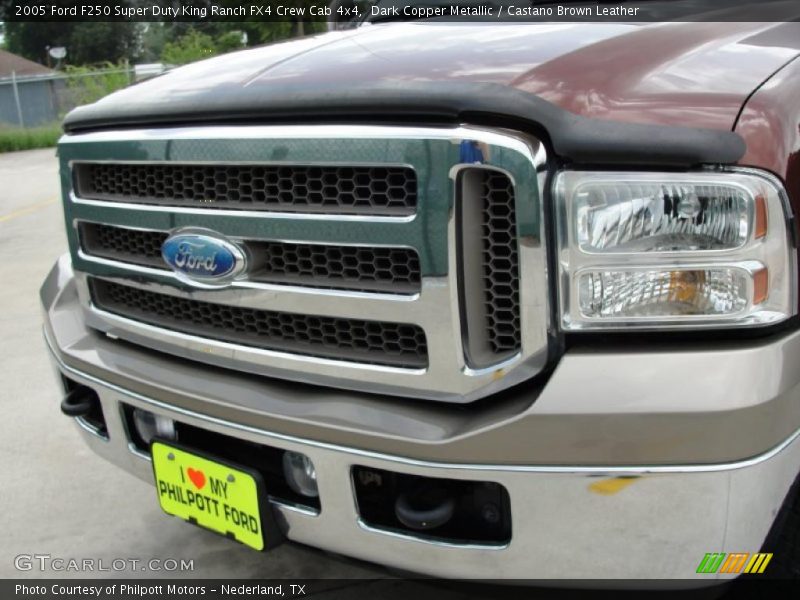 Dark Copper Metallic / Castano Brown Leather 2005 Ford F250 Super Duty King Ranch FX4 Crew Cab 4x4