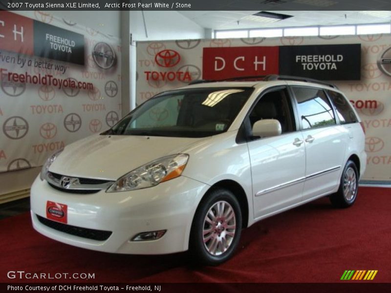 Arctic Frost Pearl White / Stone 2007 Toyota Sienna XLE Limited