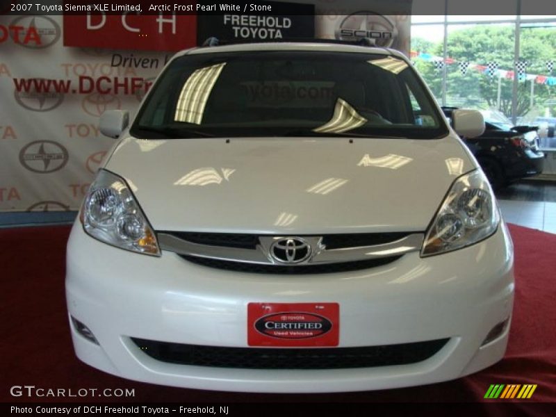 Arctic Frost Pearl White / Stone 2007 Toyota Sienna XLE Limited