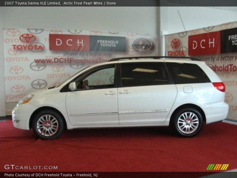 Arctic Frost Pearl White / Stone 2007 Toyota Sienna XLE Limited