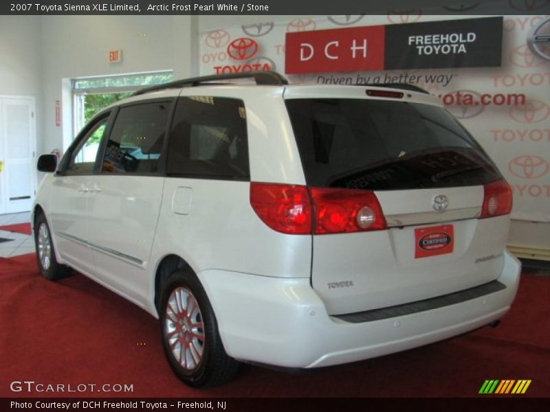 Arctic Frost Pearl White / Stone 2007 Toyota Sienna XLE Limited