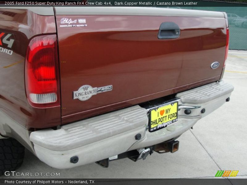 Dark Copper Metallic / Castano Brown Leather 2005 Ford F250 Super Duty King Ranch FX4 Crew Cab 4x4