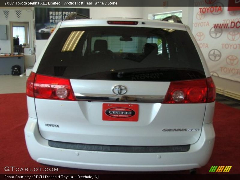 Arctic Frost Pearl White / Stone 2007 Toyota Sienna XLE Limited