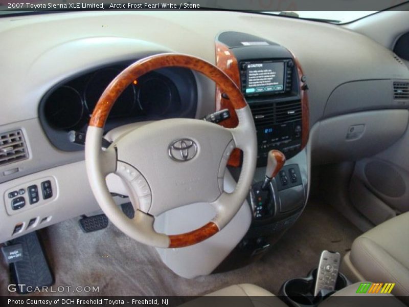 Arctic Frost Pearl White / Stone 2007 Toyota Sienna XLE Limited