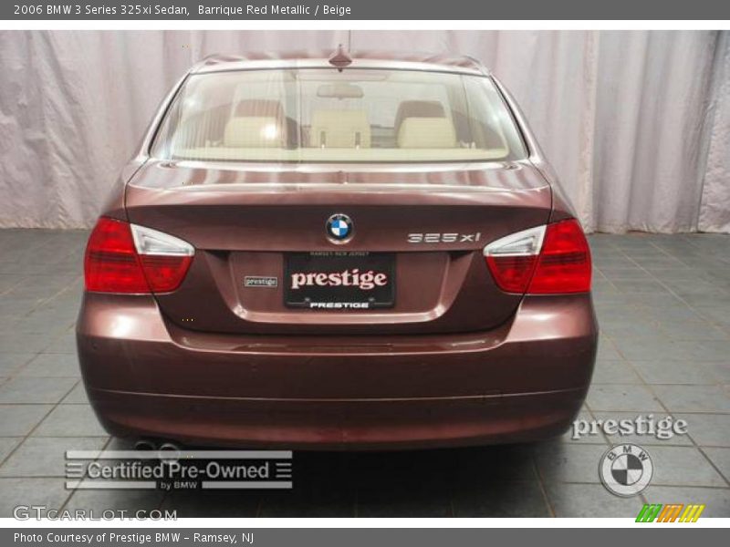 Barrique Red Metallic / Beige 2006 BMW 3 Series 325xi Sedan