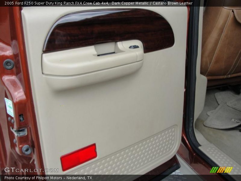 Dark Copper Metallic / Castano Brown Leather 2005 Ford F250 Super Duty King Ranch FX4 Crew Cab 4x4