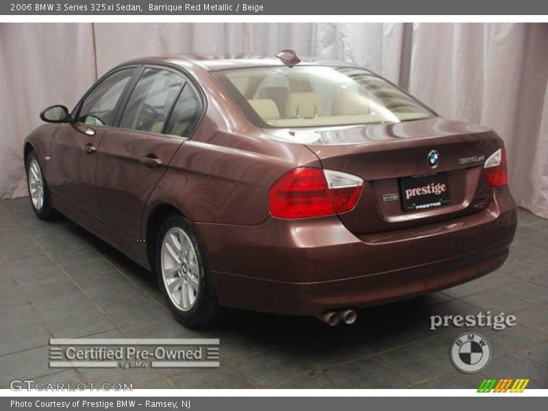 Barrique Red Metallic / Beige 2006 BMW 3 Series 325xi Sedan