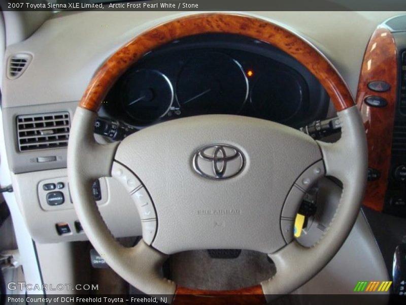 Arctic Frost Pearl White / Stone 2007 Toyota Sienna XLE Limited