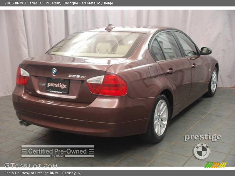 Barrique Red Metallic / Beige 2006 BMW 3 Series 325xi Sedan