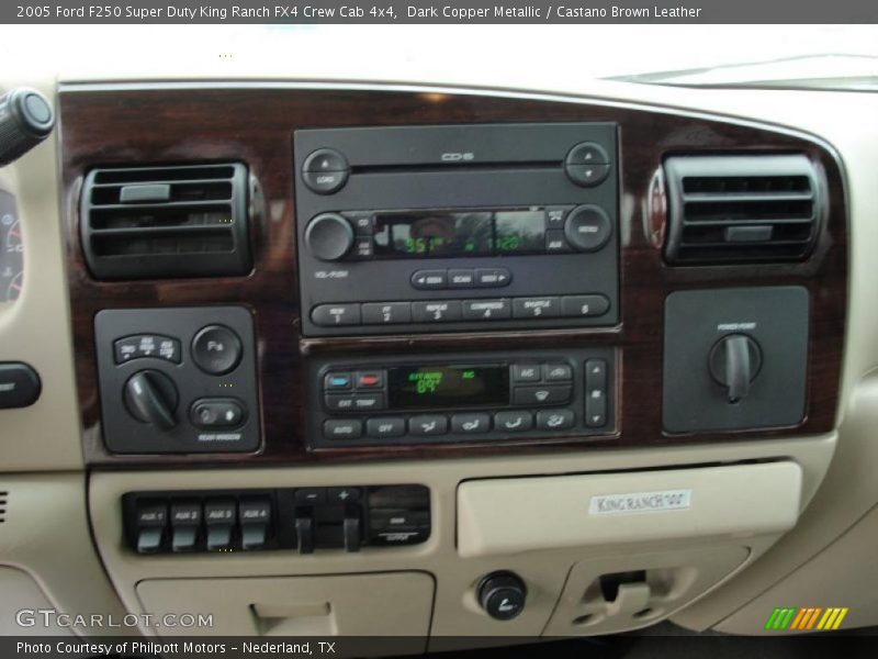Dark Copper Metallic / Castano Brown Leather 2005 Ford F250 Super Duty King Ranch FX4 Crew Cab 4x4