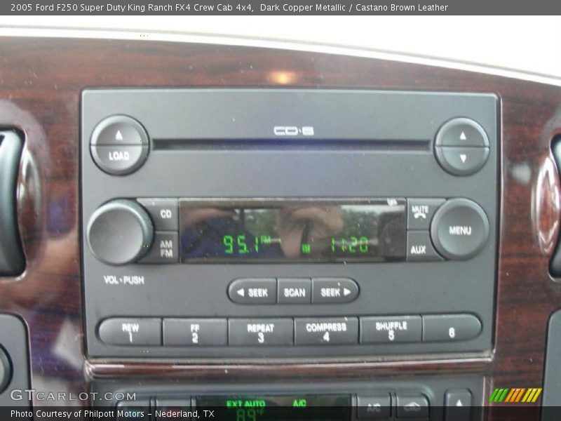 Dark Copper Metallic / Castano Brown Leather 2005 Ford F250 Super Duty King Ranch FX4 Crew Cab 4x4