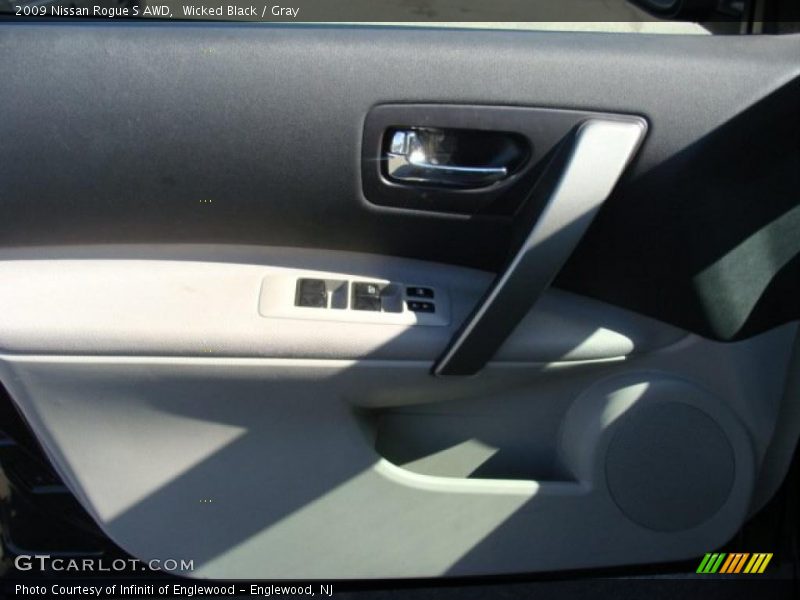 Wicked Black / Gray 2009 Nissan Rogue S AWD