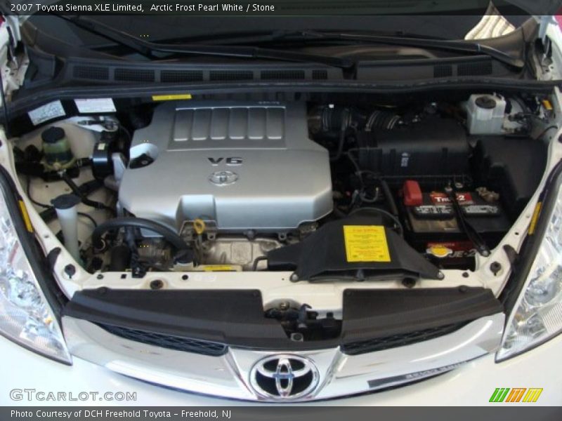Arctic Frost Pearl White / Stone 2007 Toyota Sienna XLE Limited
