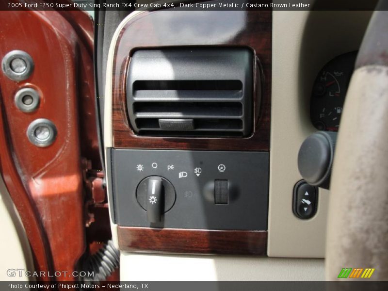 Dark Copper Metallic / Castano Brown Leather 2005 Ford F250 Super Duty King Ranch FX4 Crew Cab 4x4