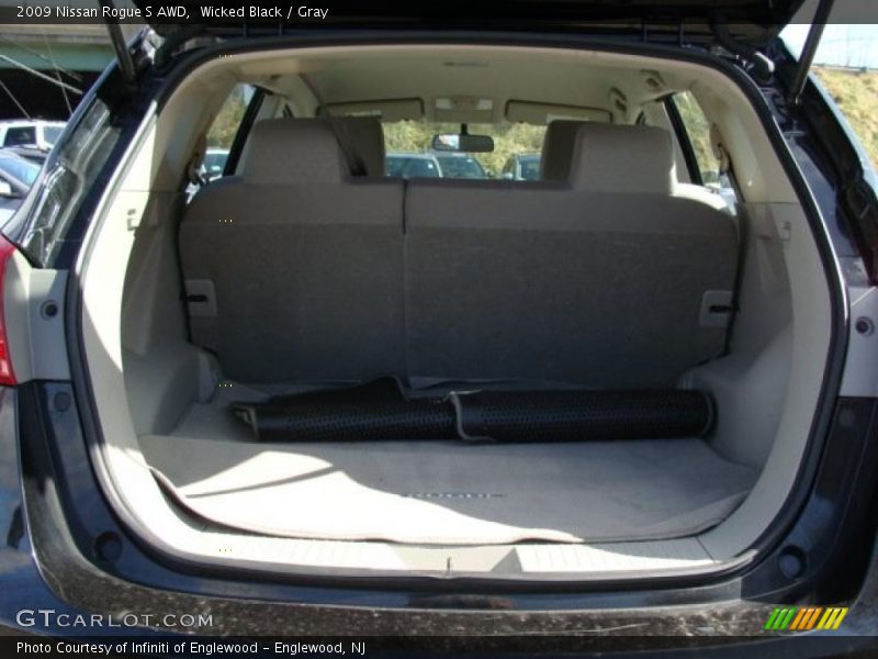 Wicked Black / Gray 2009 Nissan Rogue S AWD